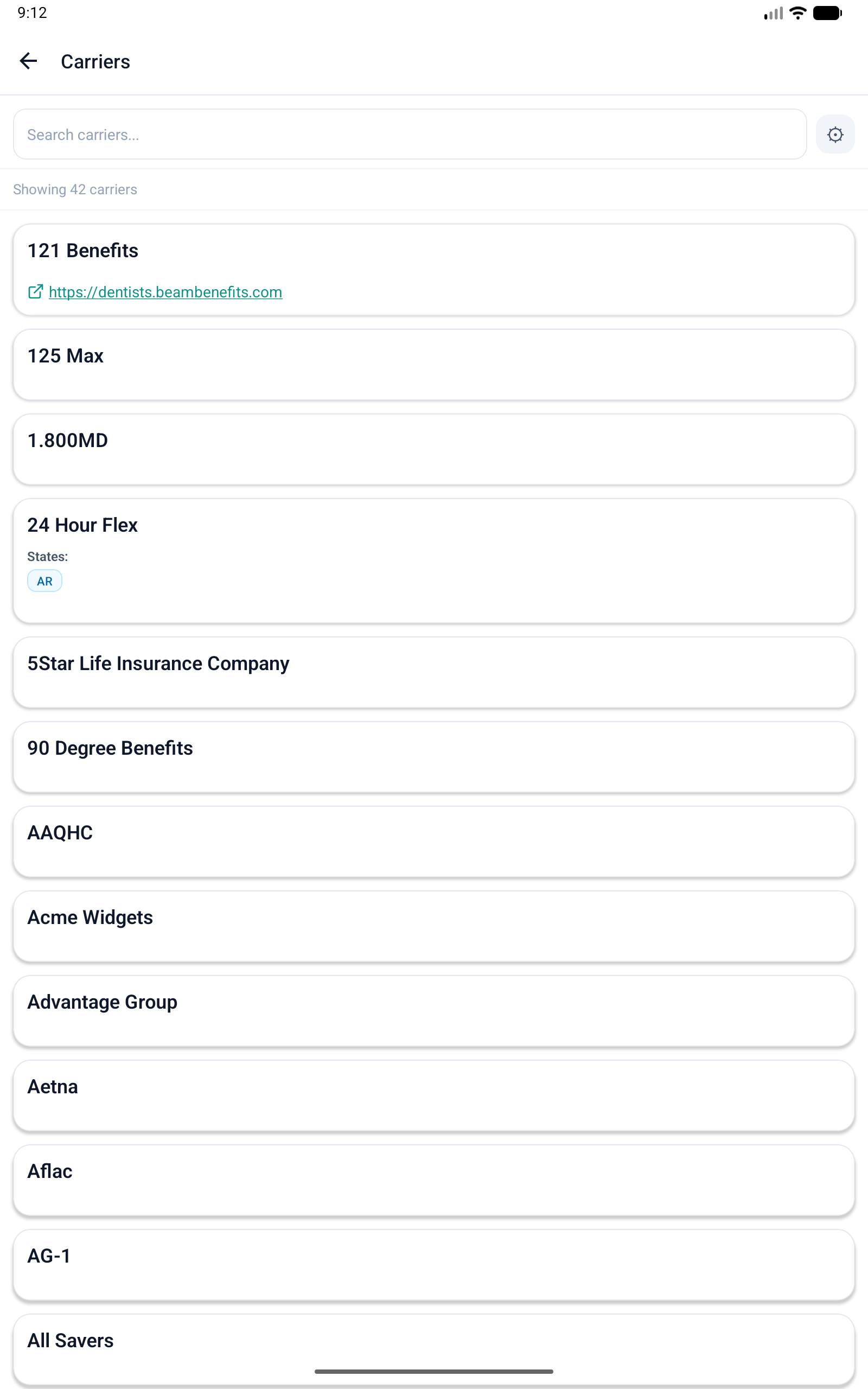 The Carriers directory